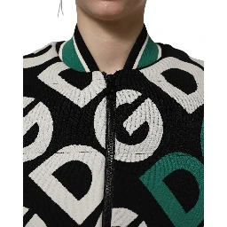 Multicolor Logo Full Zip Bomber Jacket