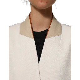 Antwerp White Wool Long Trench Coat Jacket
