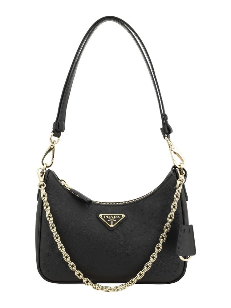 Black Calf Leather Bos Taurus Shoulder Bag