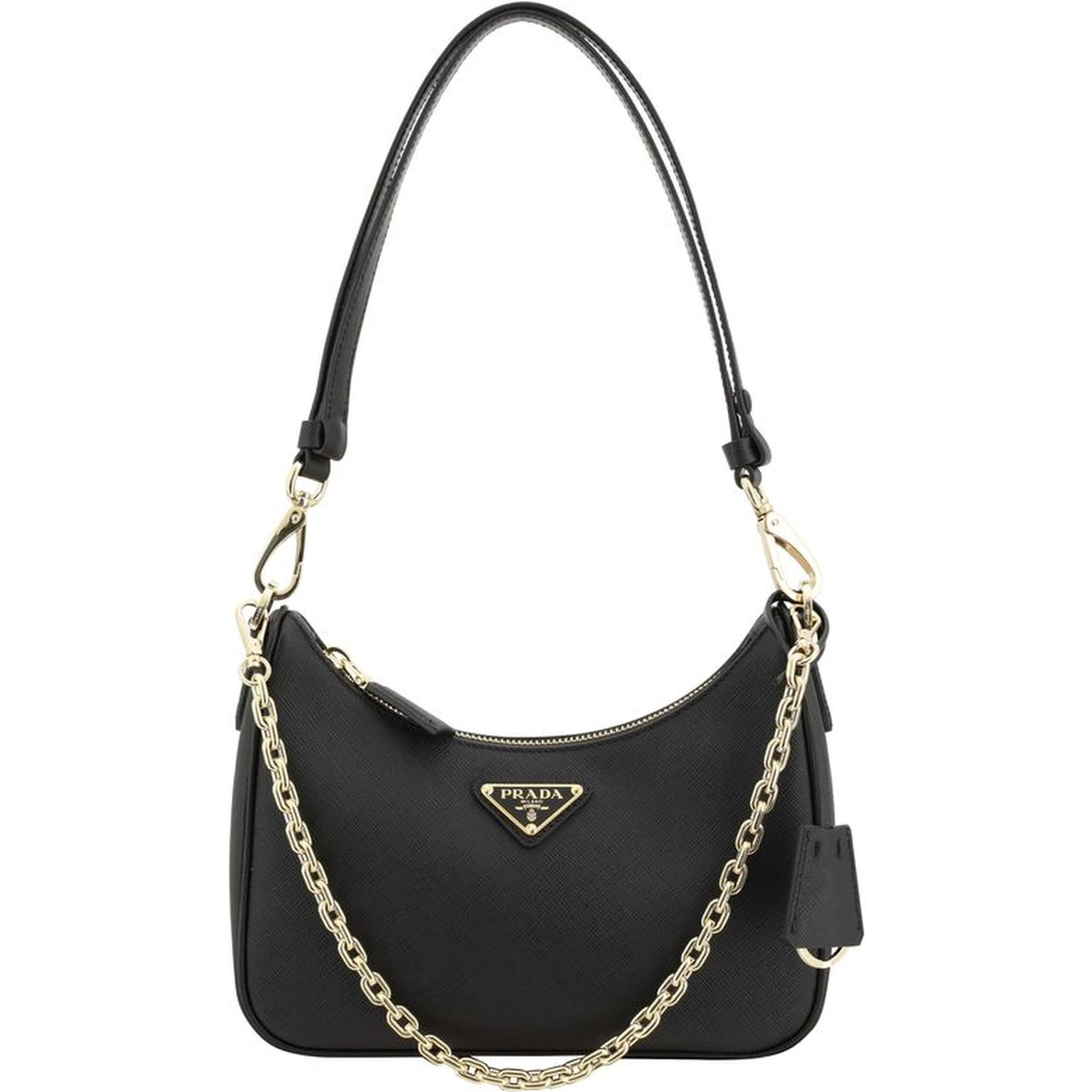 Black Calf Leather Bos Taurus Shoulder Bag
