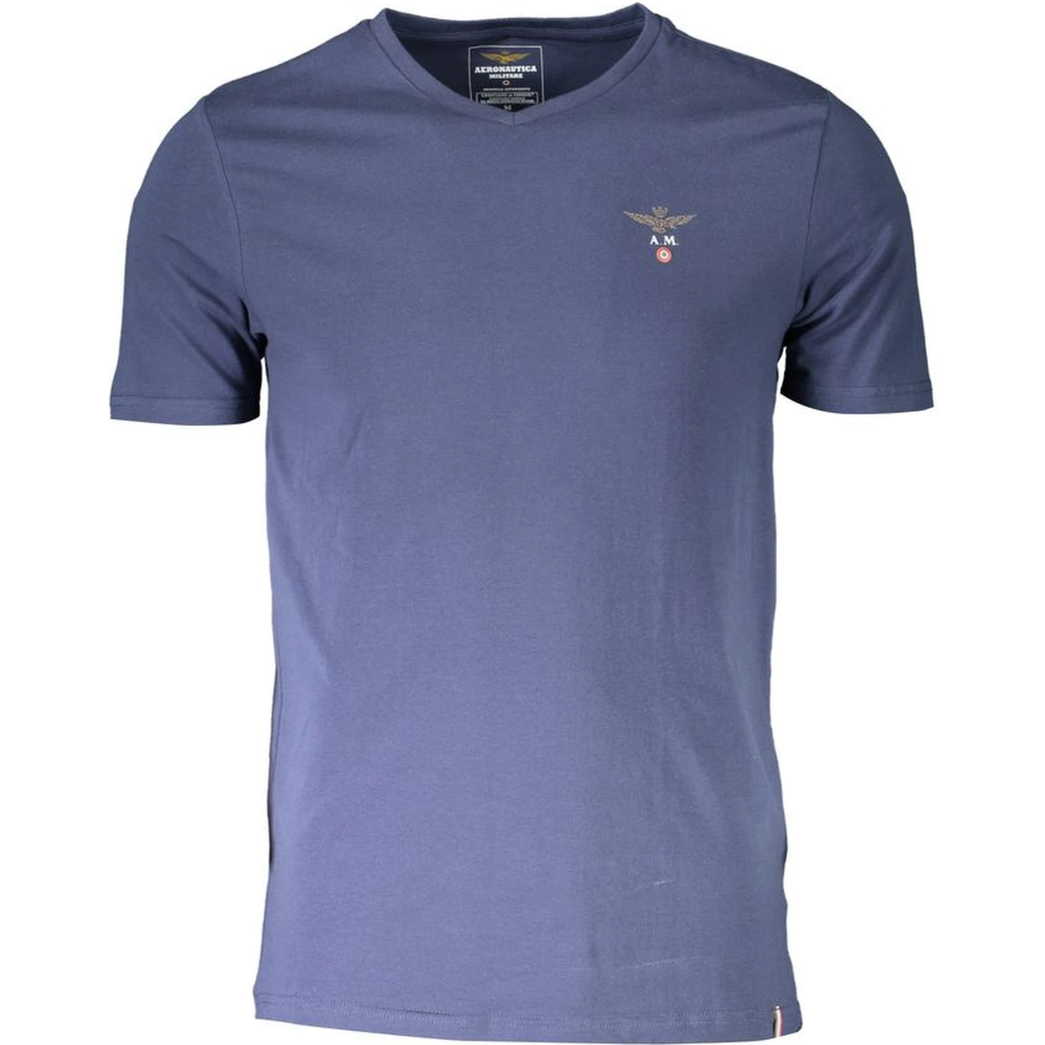 Blue Cotton Men's T-Shirt
