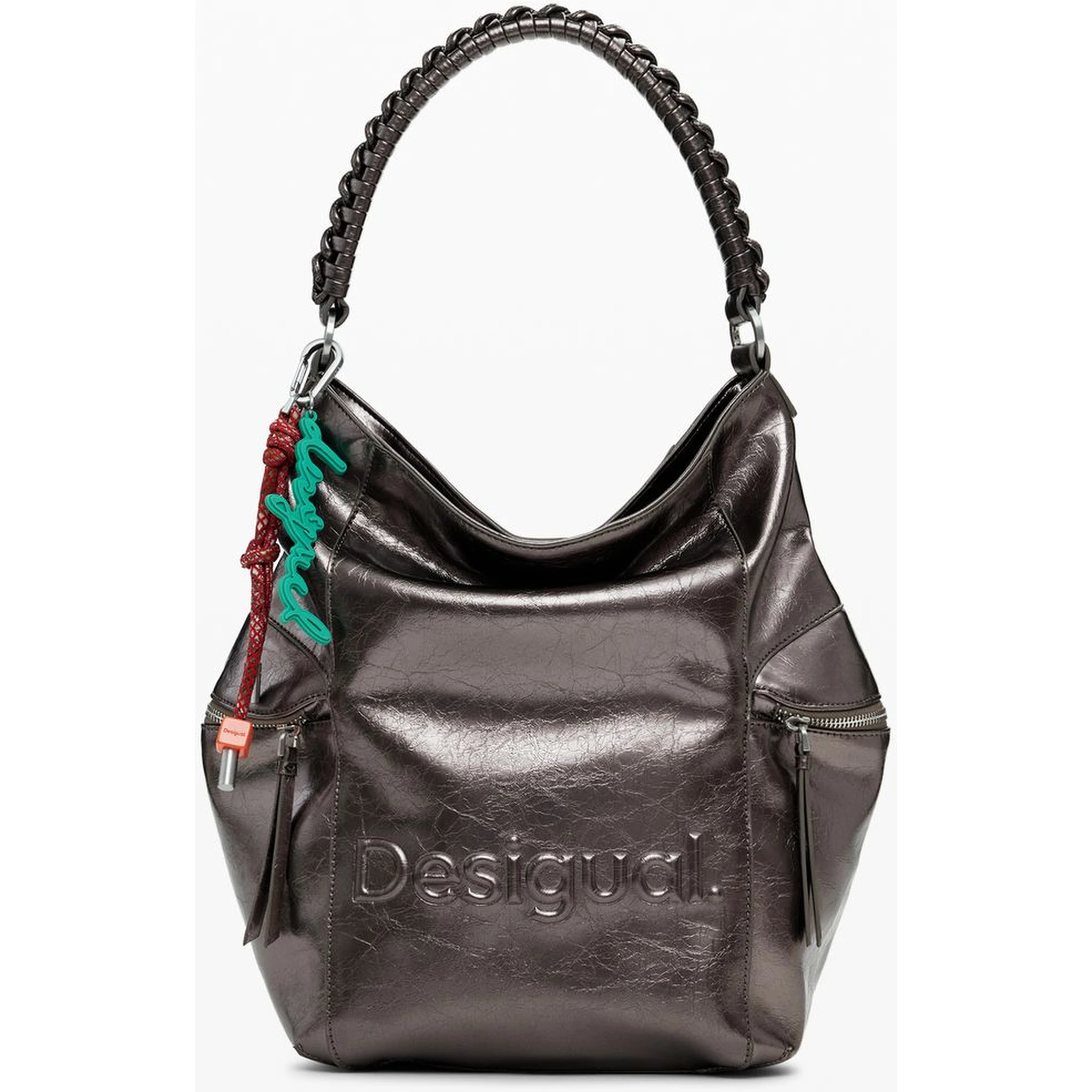 Bronze Polyethylene Women Backpack