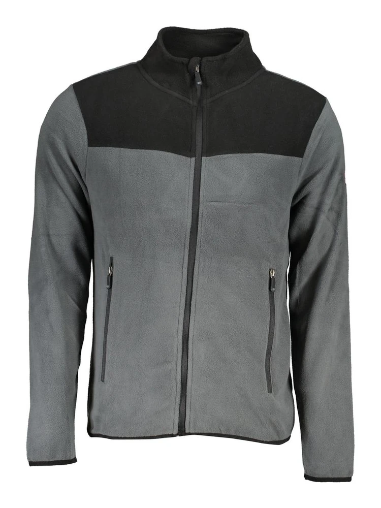 Gray Polyester Men's Sweatshirt