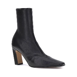 Black Calf Leather Bos Taurus Ankle Boots