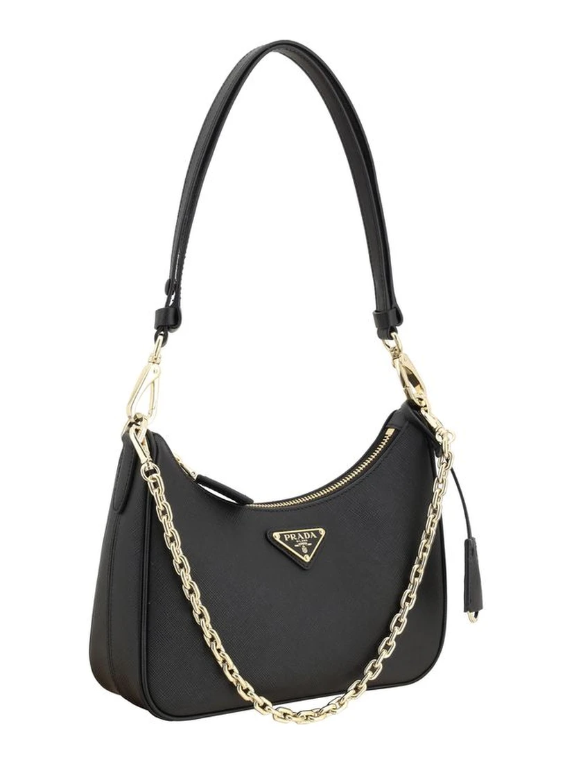 Black Calf Leather Bos Taurus Shoulder Bag