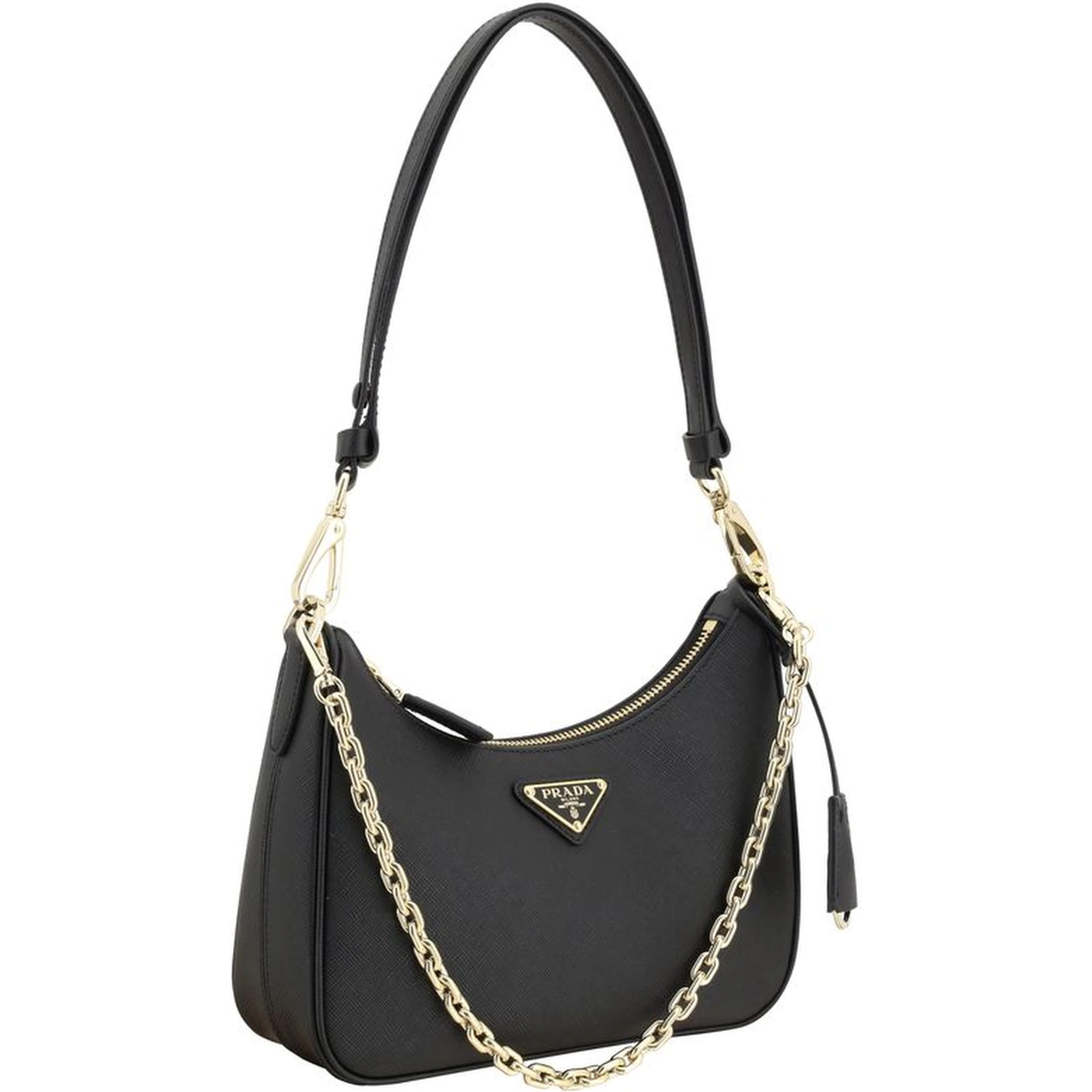 Black Calf Leather Bos Taurus Shoulder Bag