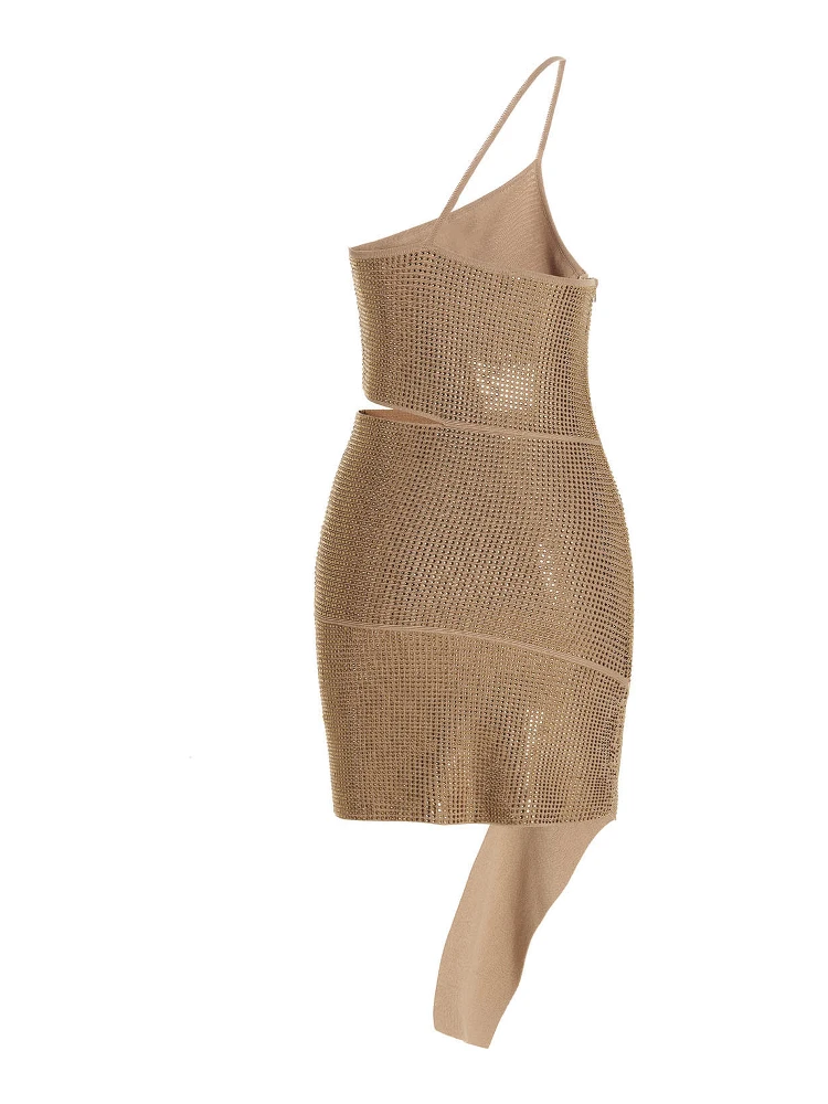 Beige Viscose Mini Skirt alternative