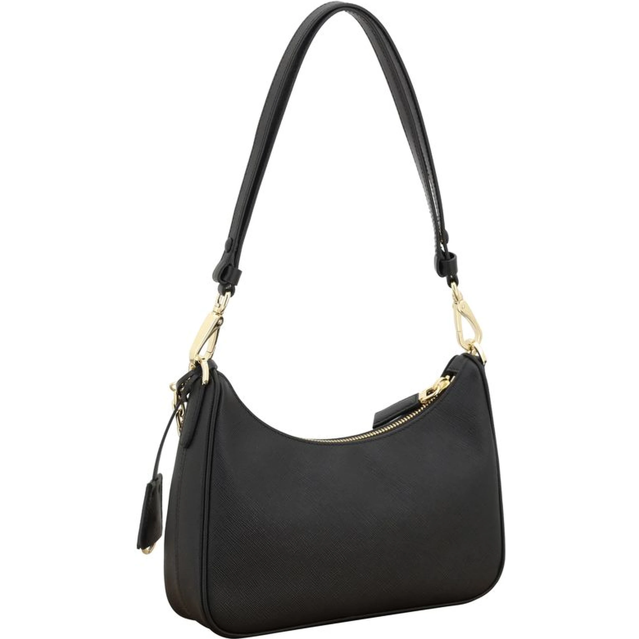 Black Calf Leather Bos Taurus Shoulder Bag