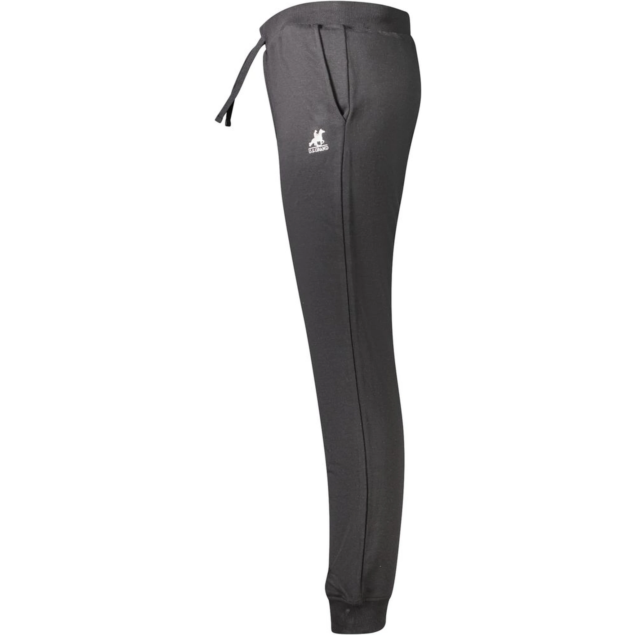 Black Cotton Men's Trouser