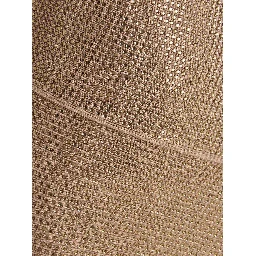 Beige Viscose Mini Skirt