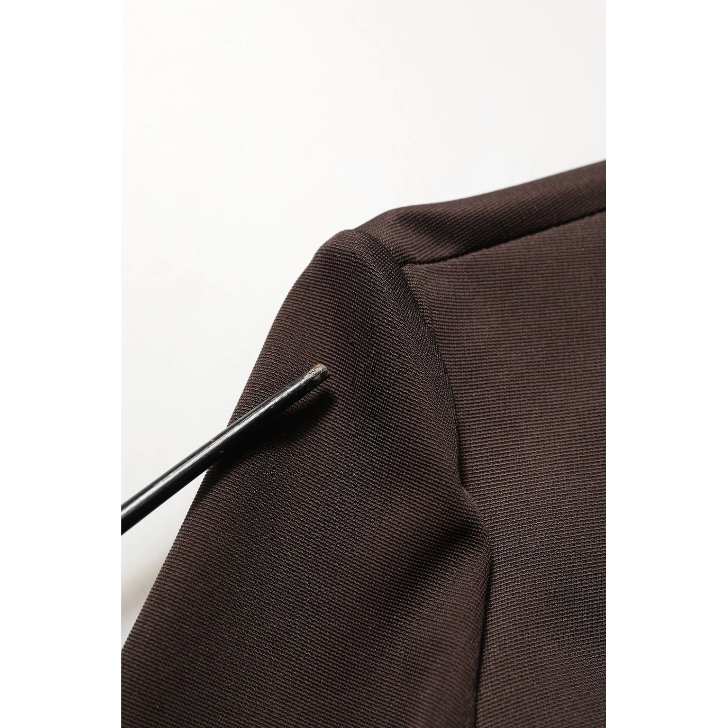 Brown Turtleneck Long Sleeves Blouse Top