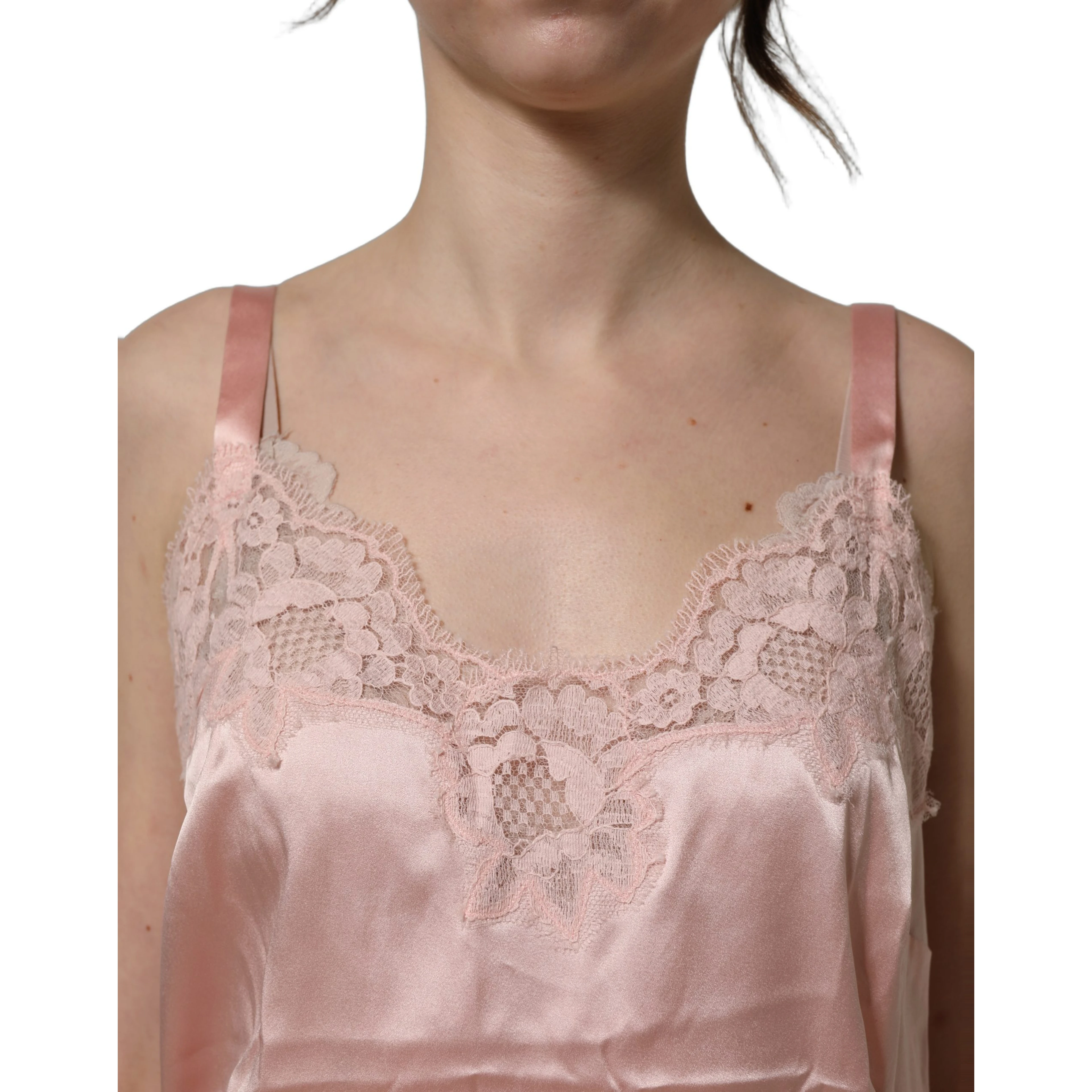 Light Pink Floral Lace Lingerie Underwear Top