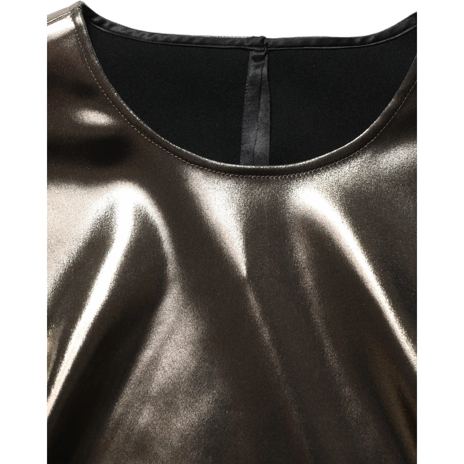 Metallic Bronze Roundneck SleevelessTank Top
