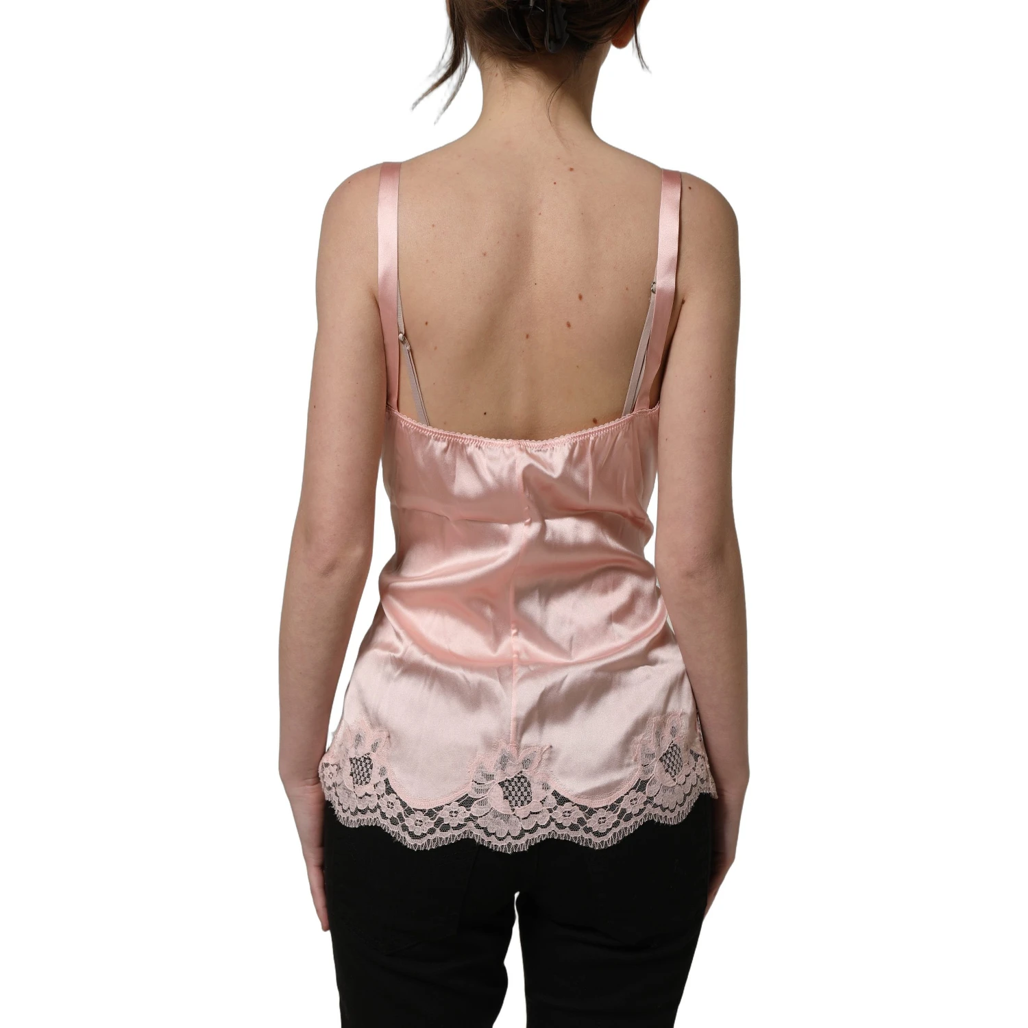 Light Pink Floral Lace Lingerie Underwear Top