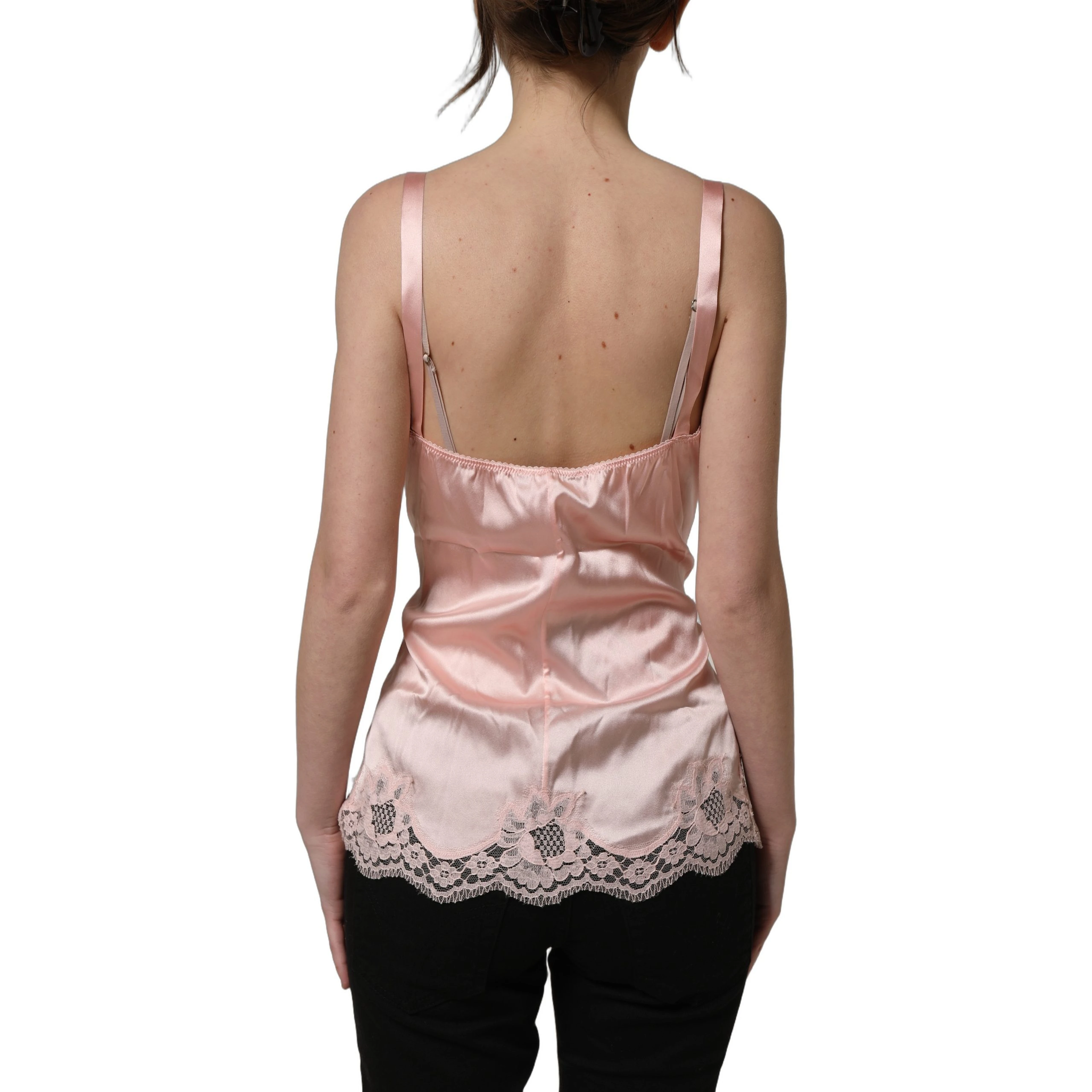 Light Pink Floral Lace Lingerie Underwear Top
