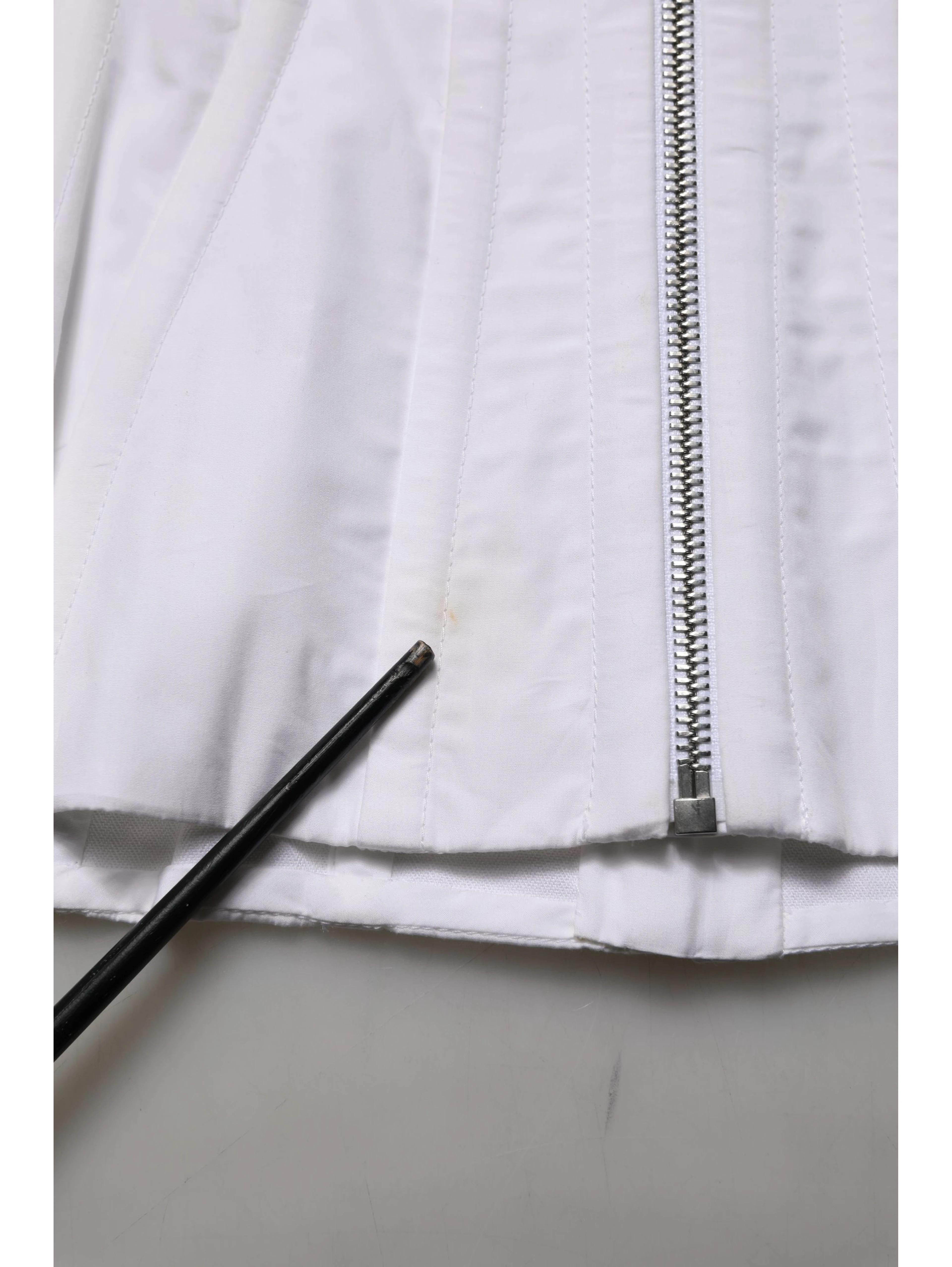White Brown Cotton Sleeveless Corset Top