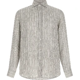 Gray Linen Blouse