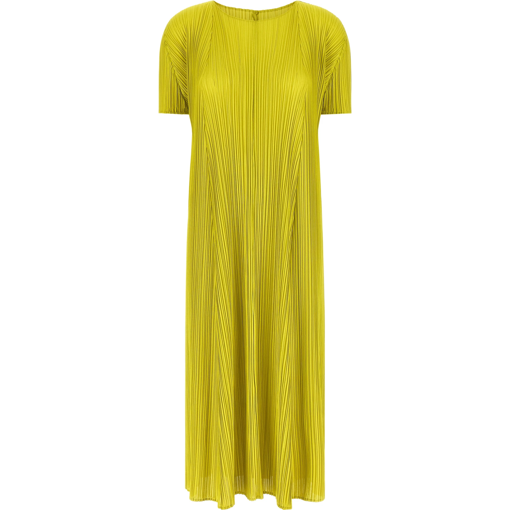 Bicolor Polyester Midi Dress