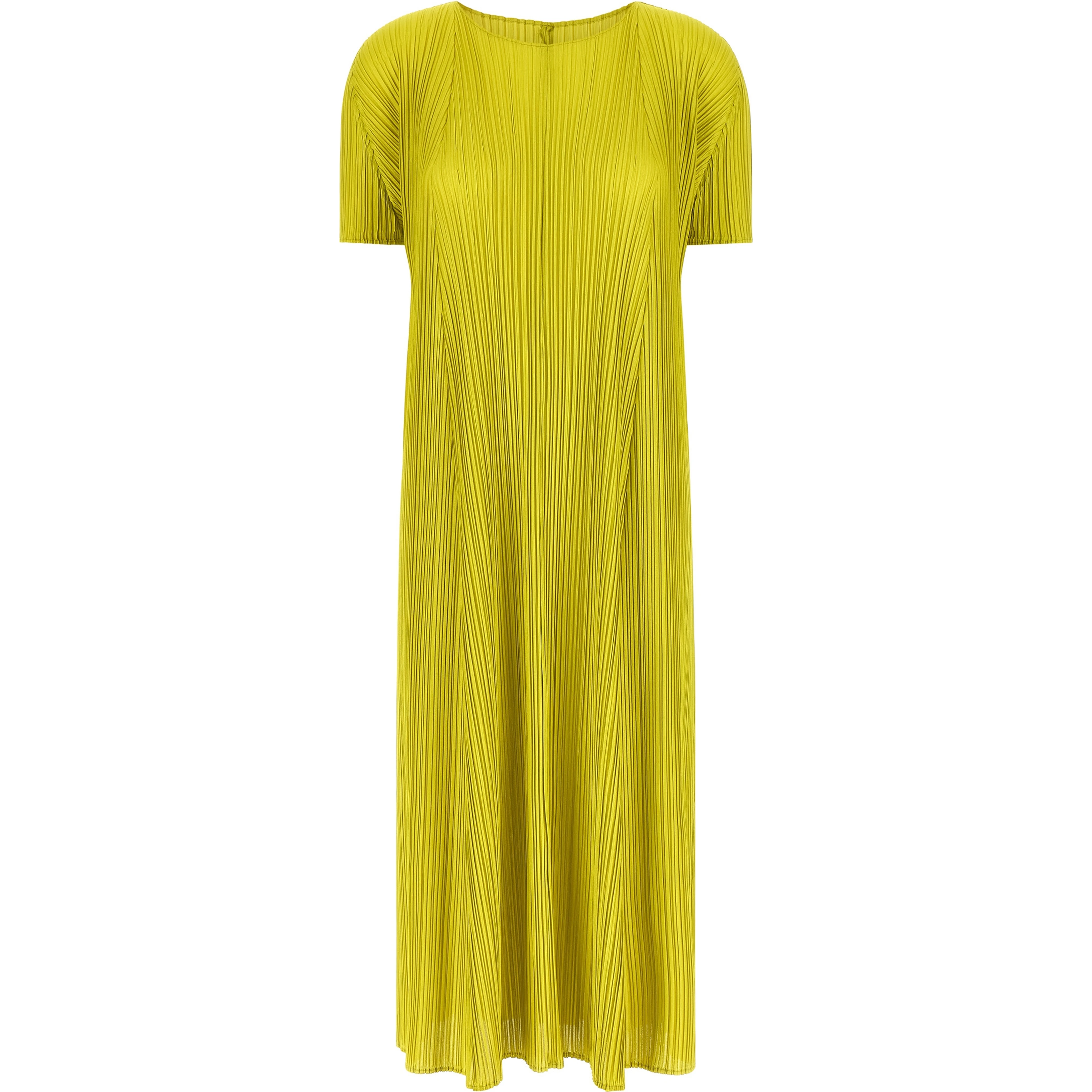 Bicolor Polyester Midi Dress