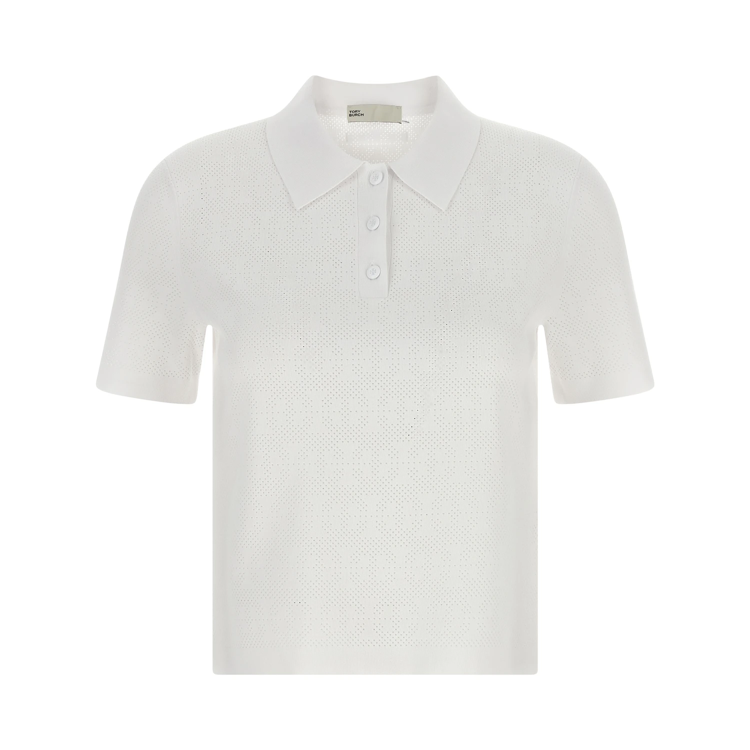 White Viscose Polo Shirt