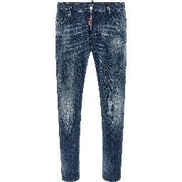 Blue Cotton Relaxed Fit Jeans