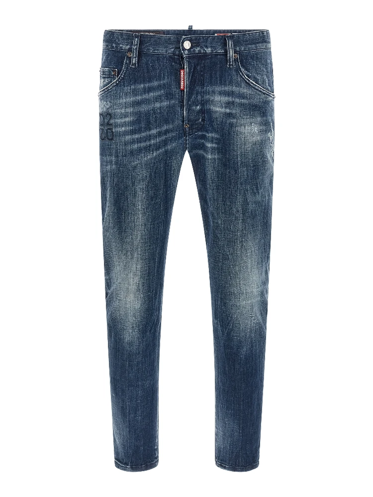 Blue Cotton Relaxed Fit Jeans