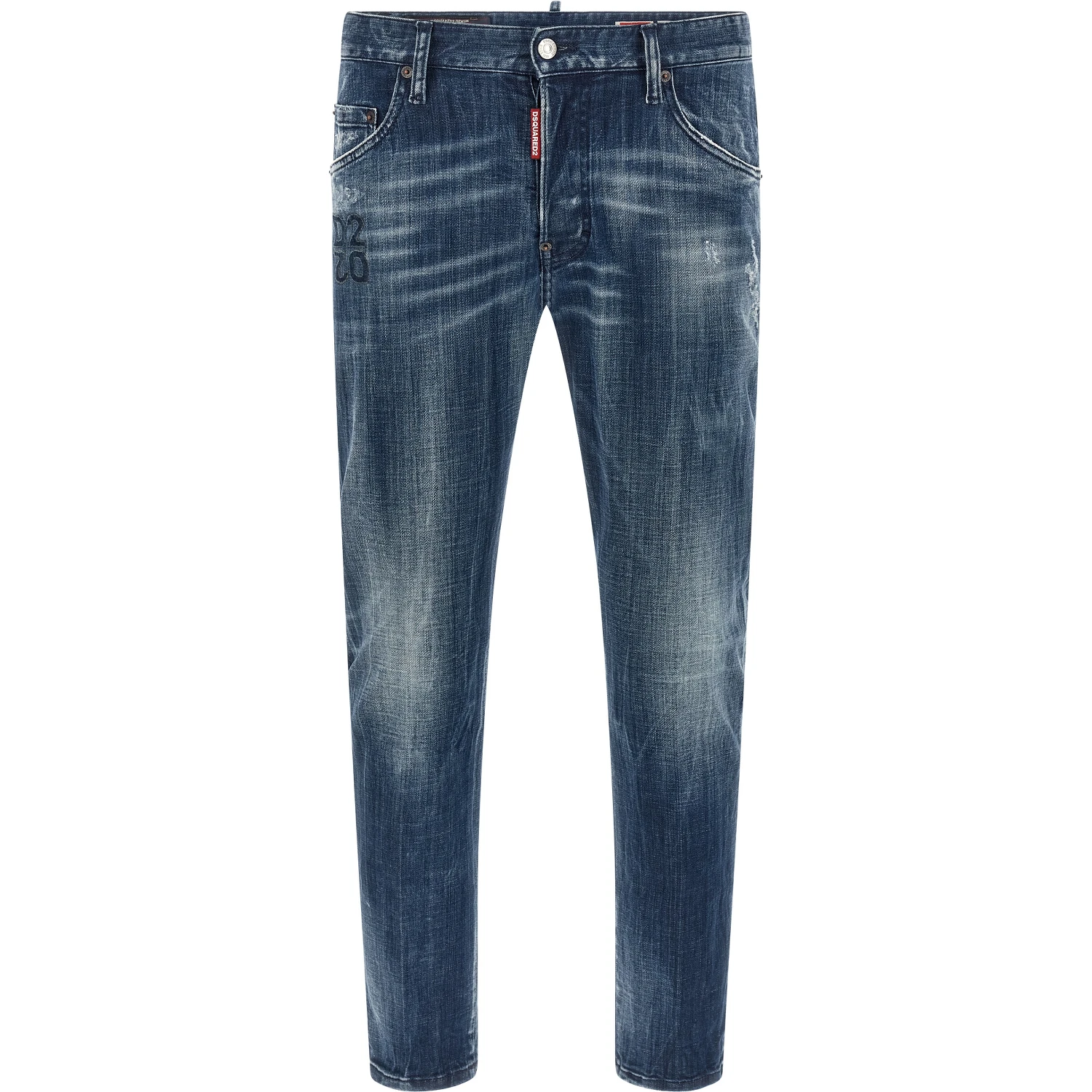 Blue Cotton Relaxed Fit Jeans