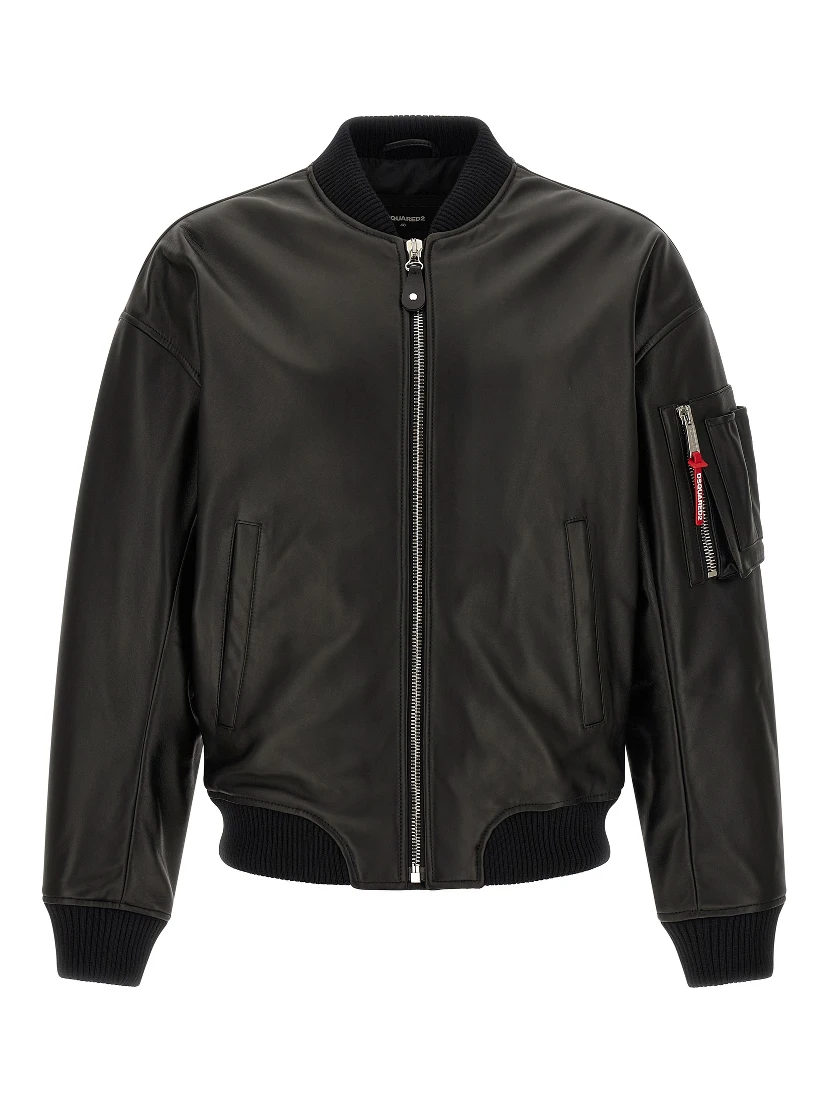 Black Leather Leather Jacket