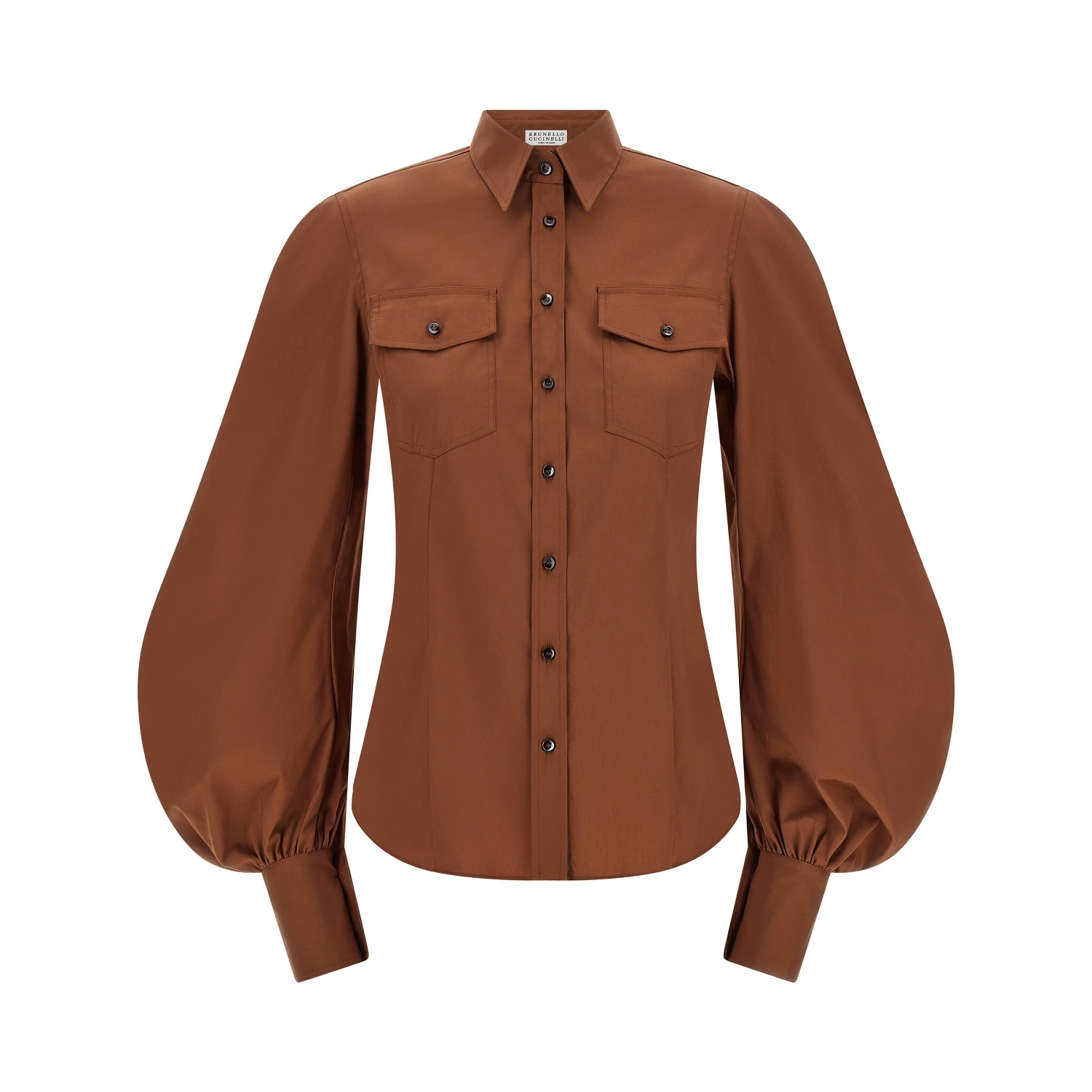 Brown Cotton Blouse