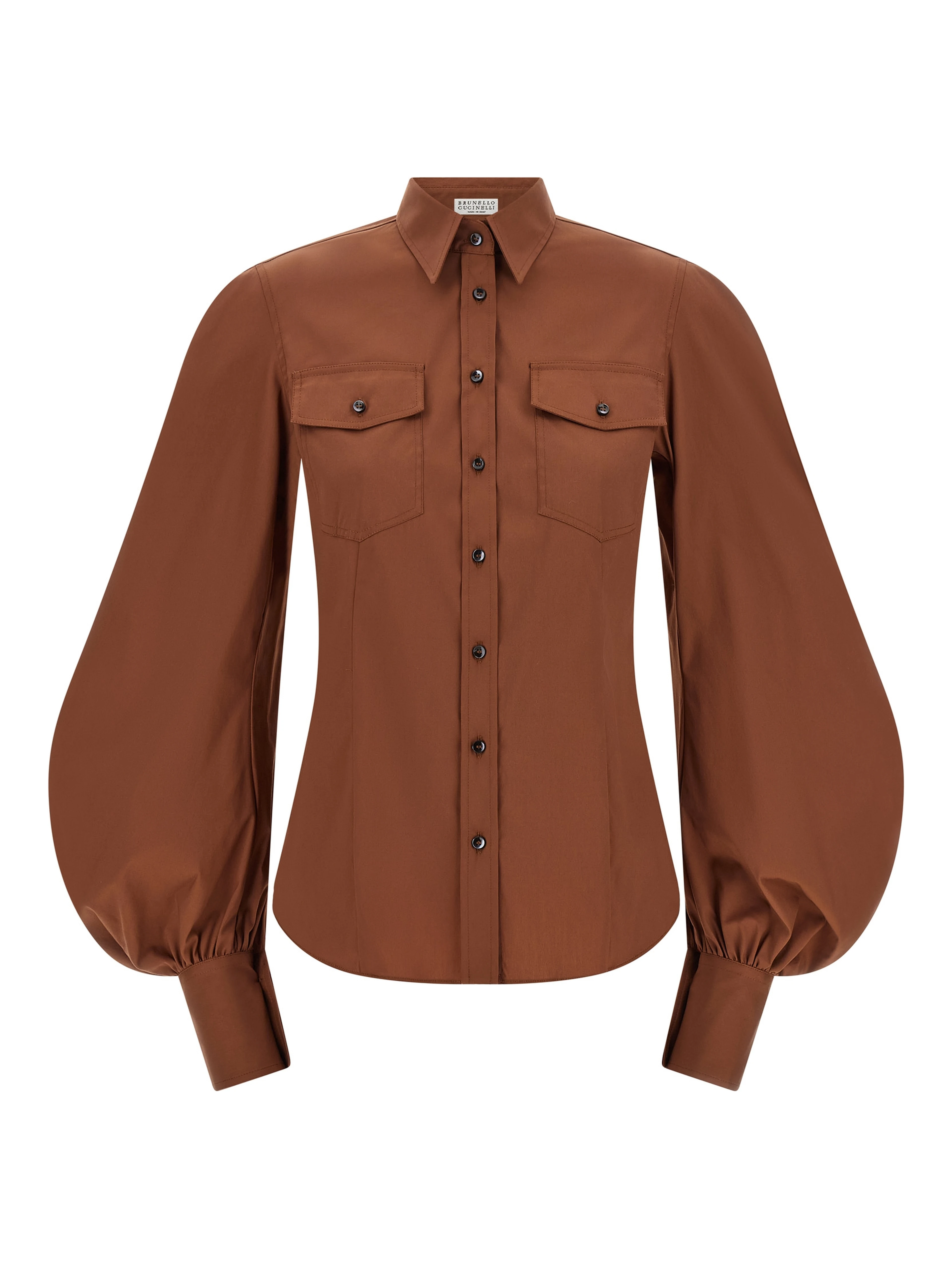 Brown Cotton Blouse