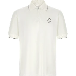 White Polyamide Polo Shirt