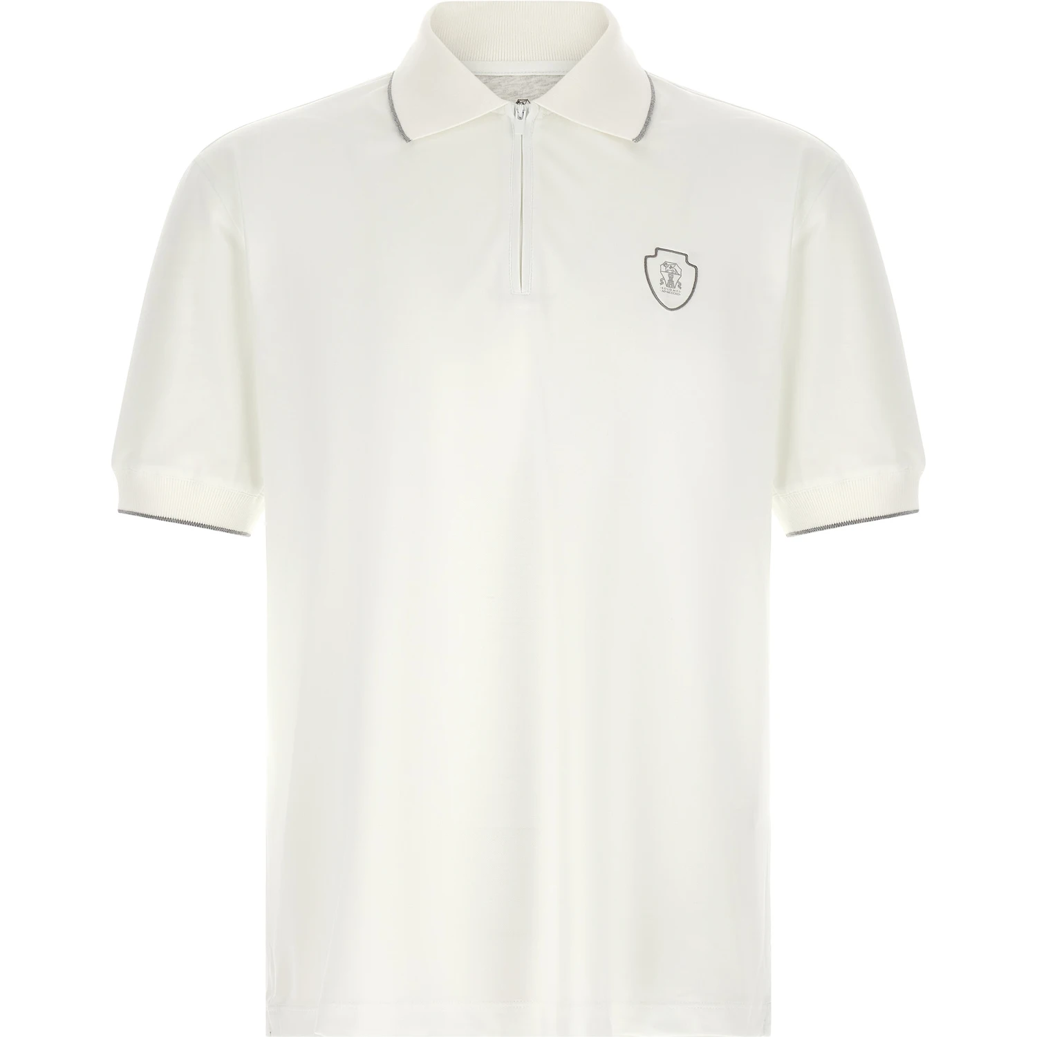 White Polyamide Polo Shirt