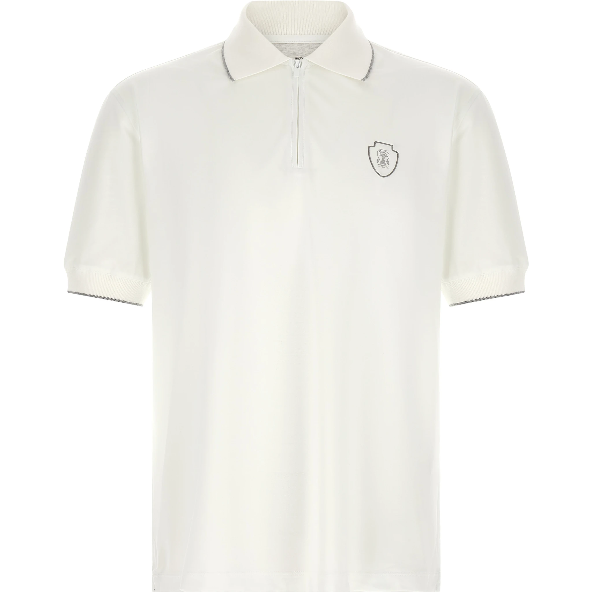 White Polyamide Polo Shirt