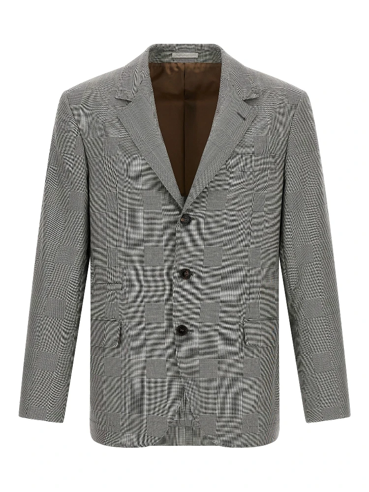 Gray Virgin Wool Blazer