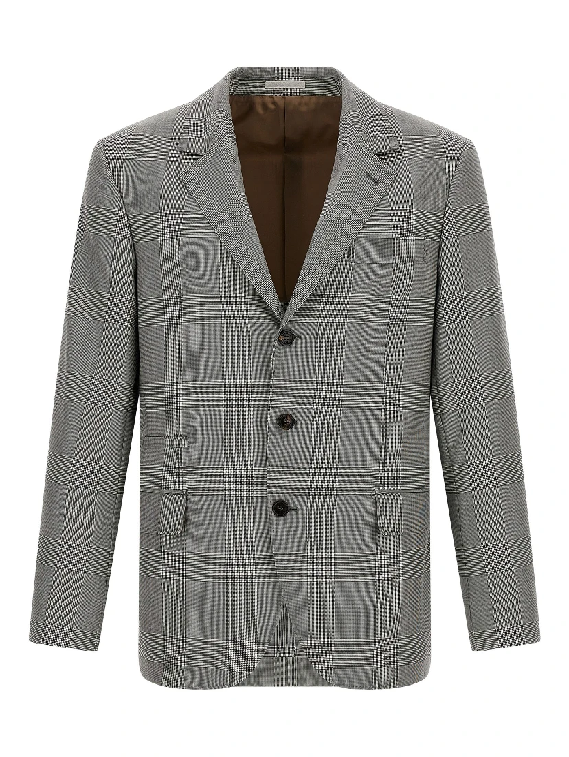 Gray Virgin Wool Blazer