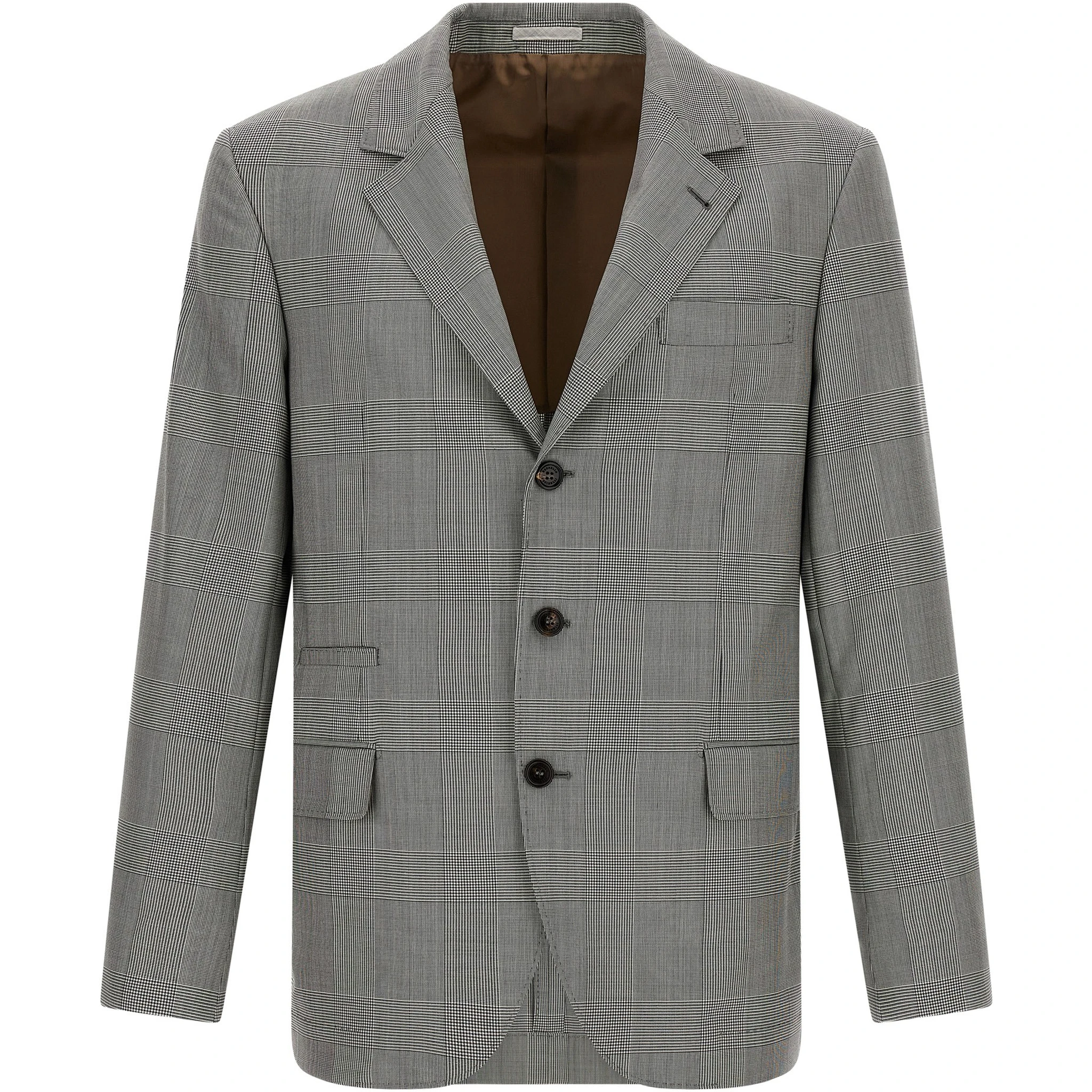 Gray Virgin Wool Blazer