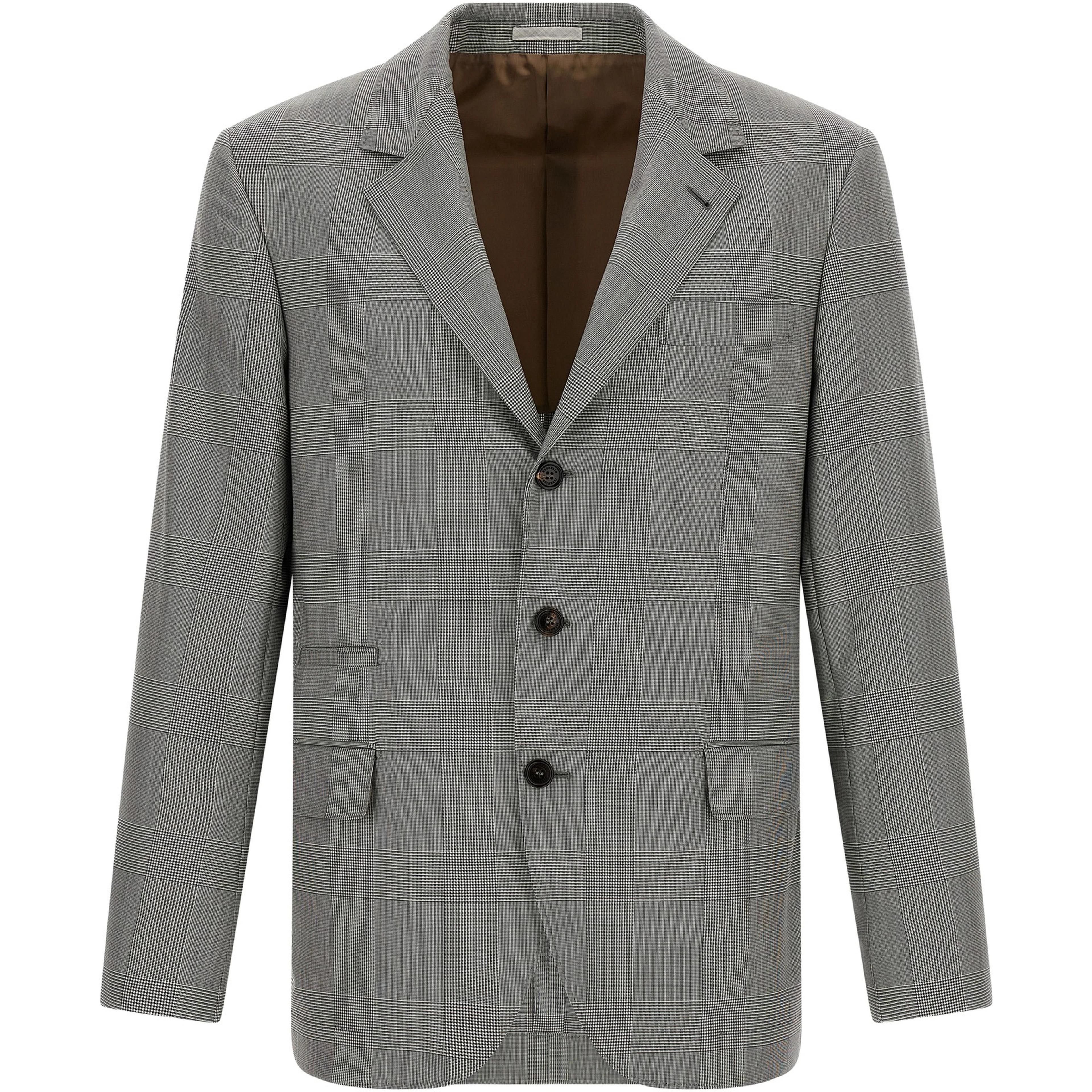 Gray Virgin Wool Blazer
