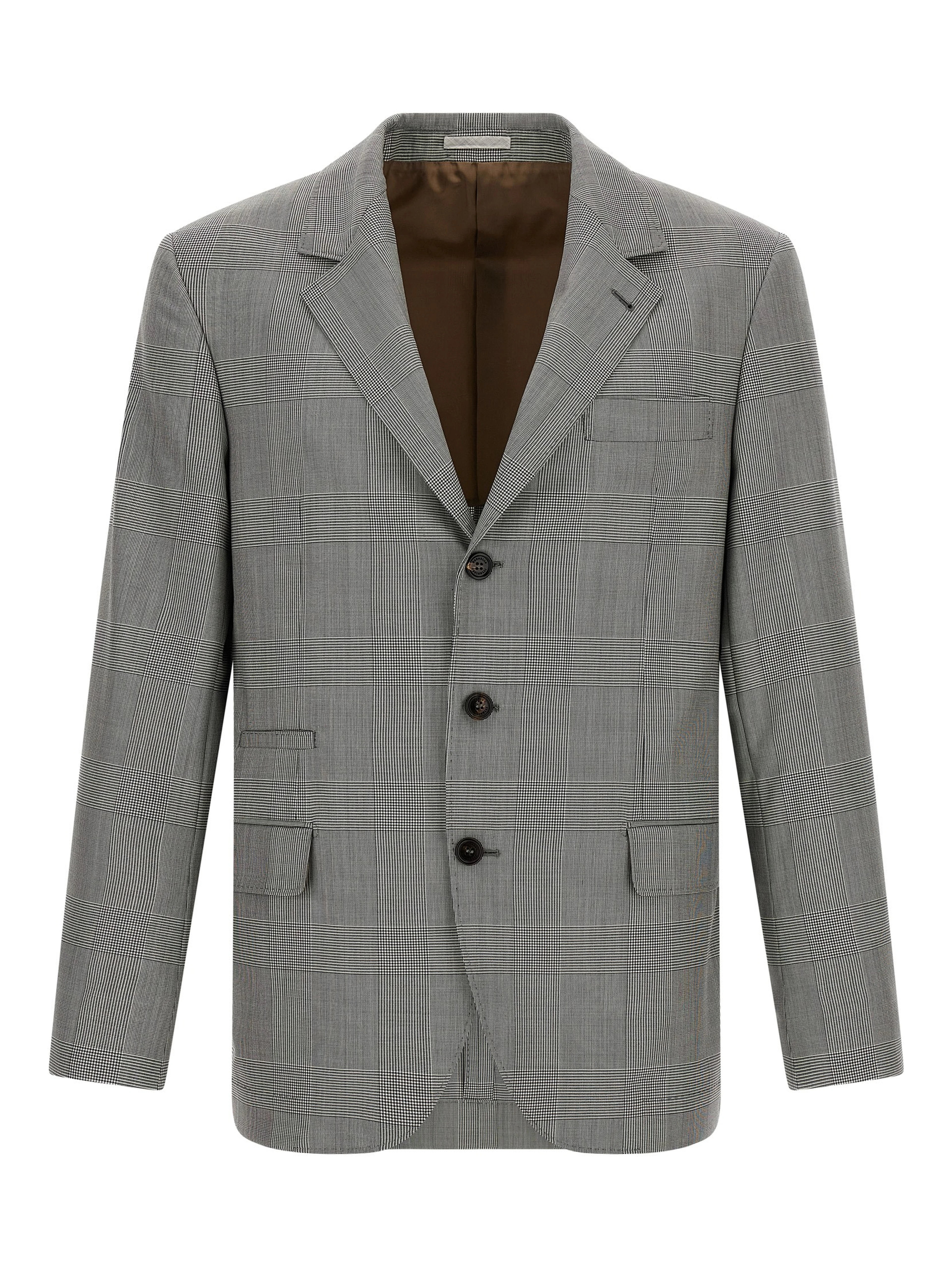 Gray Virgin Wool Blazer