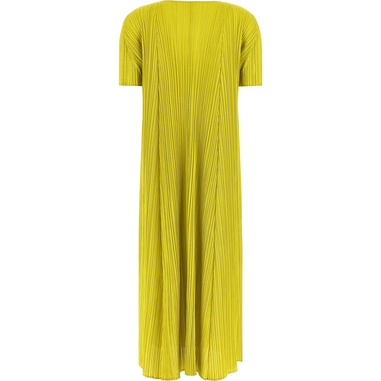 Bicolor Polyester Midi Dress