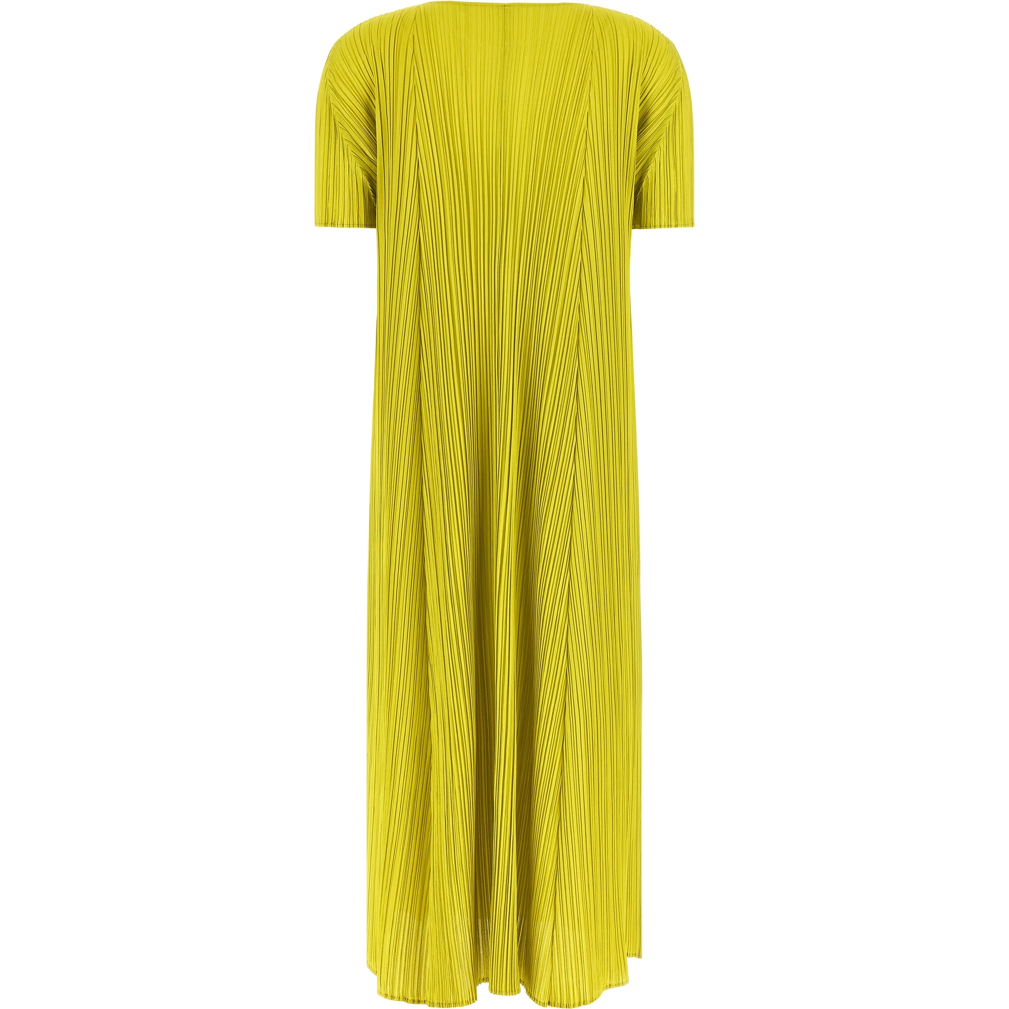 Bicolor Polyester Midi Dress