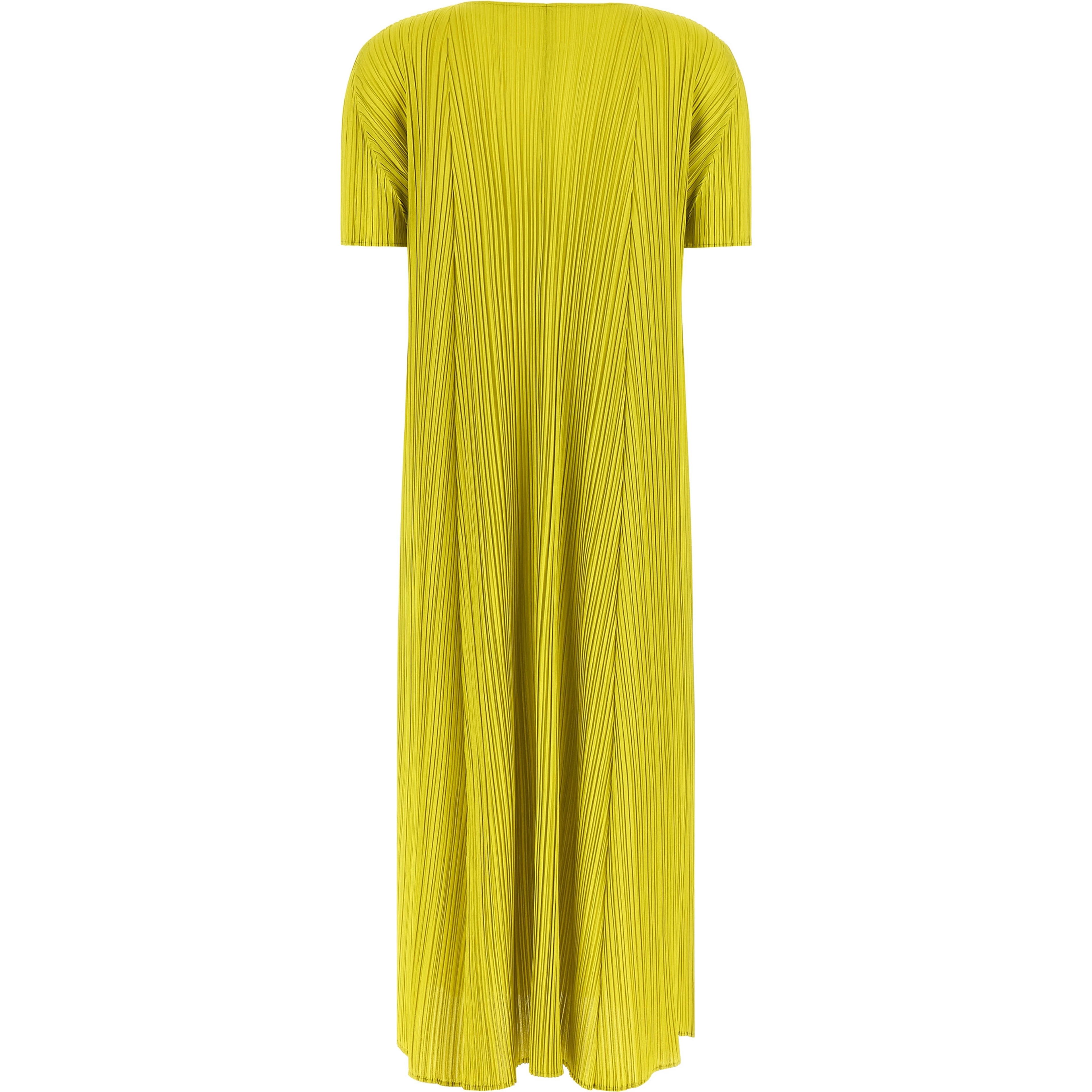 Bicolor Polyester Midi Dress