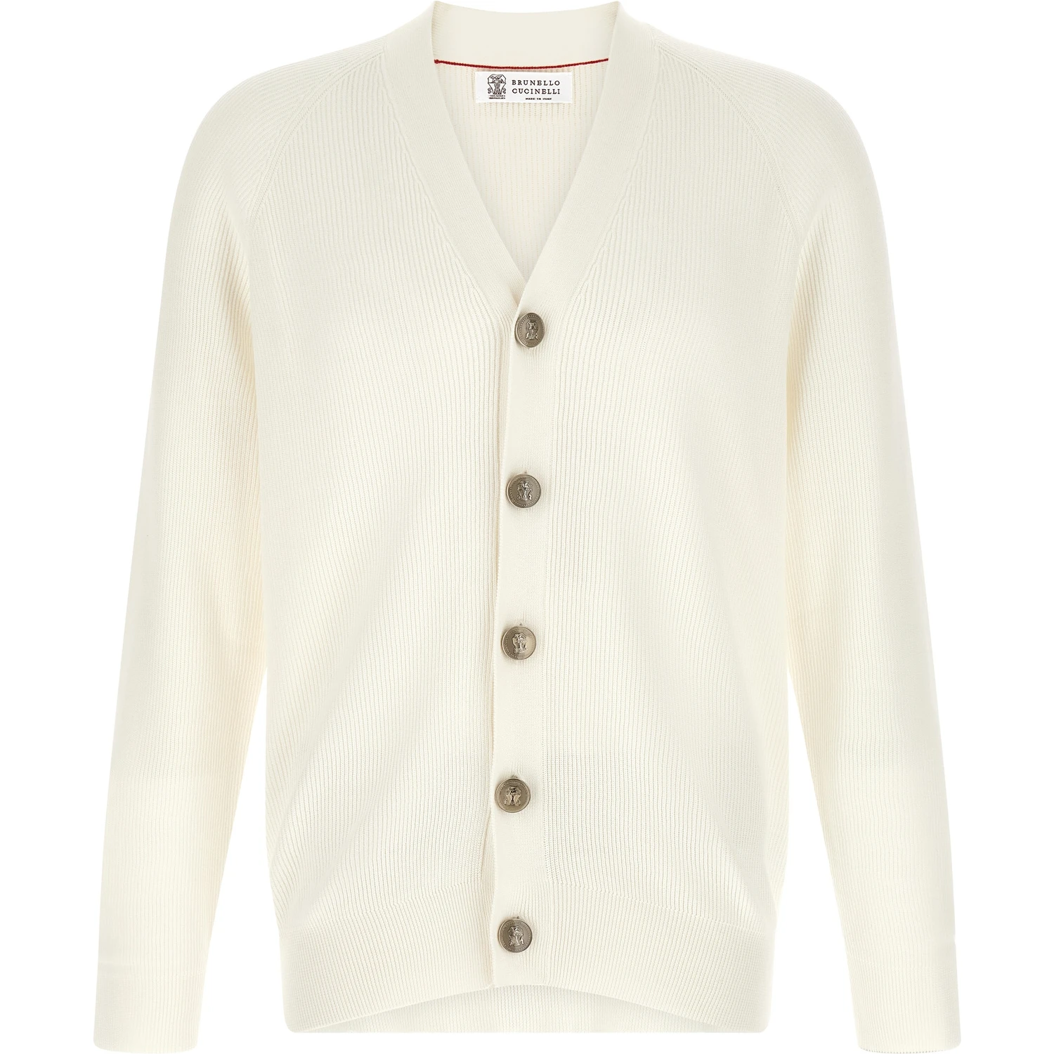 White Cotton Cardigan