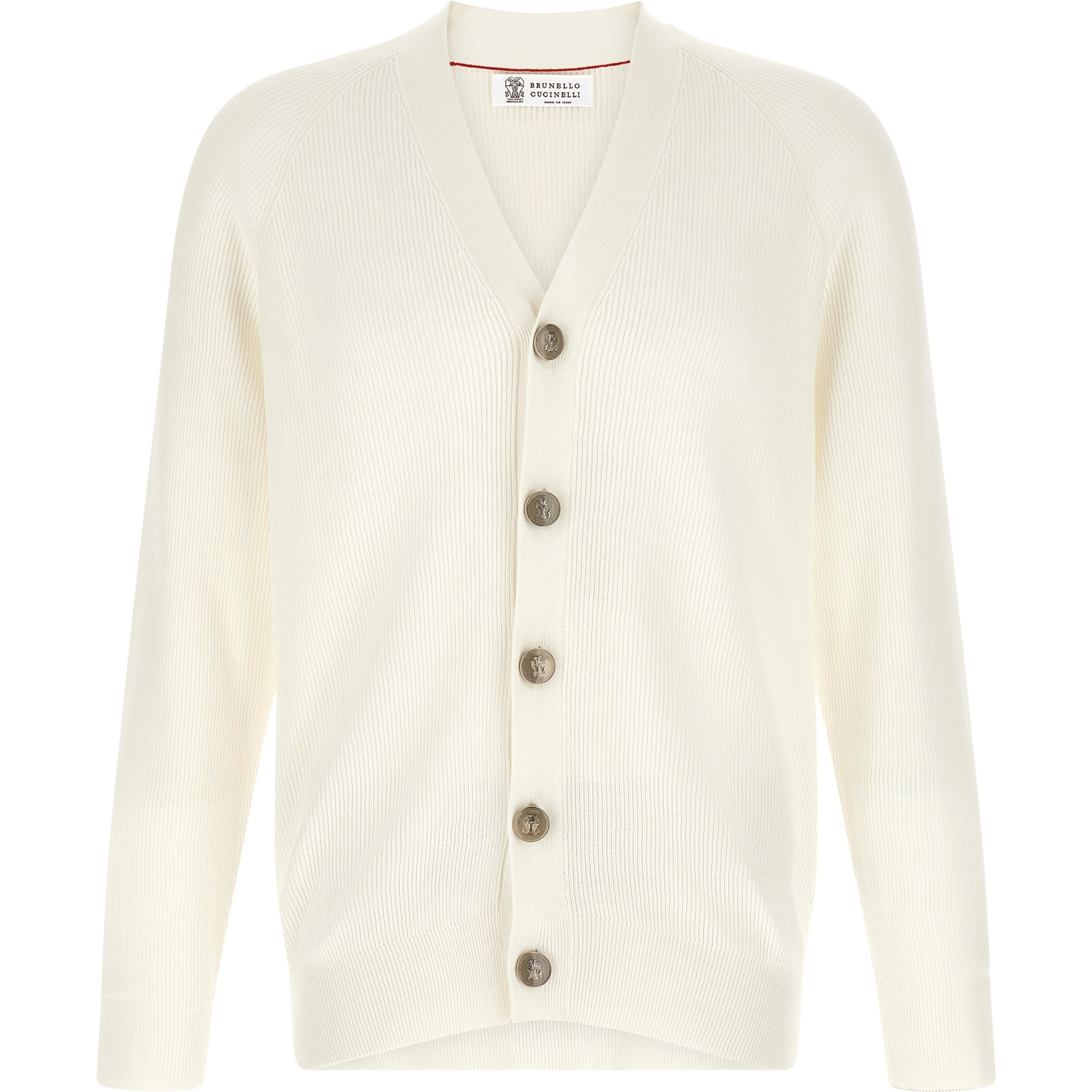 White Cotton Cardigan