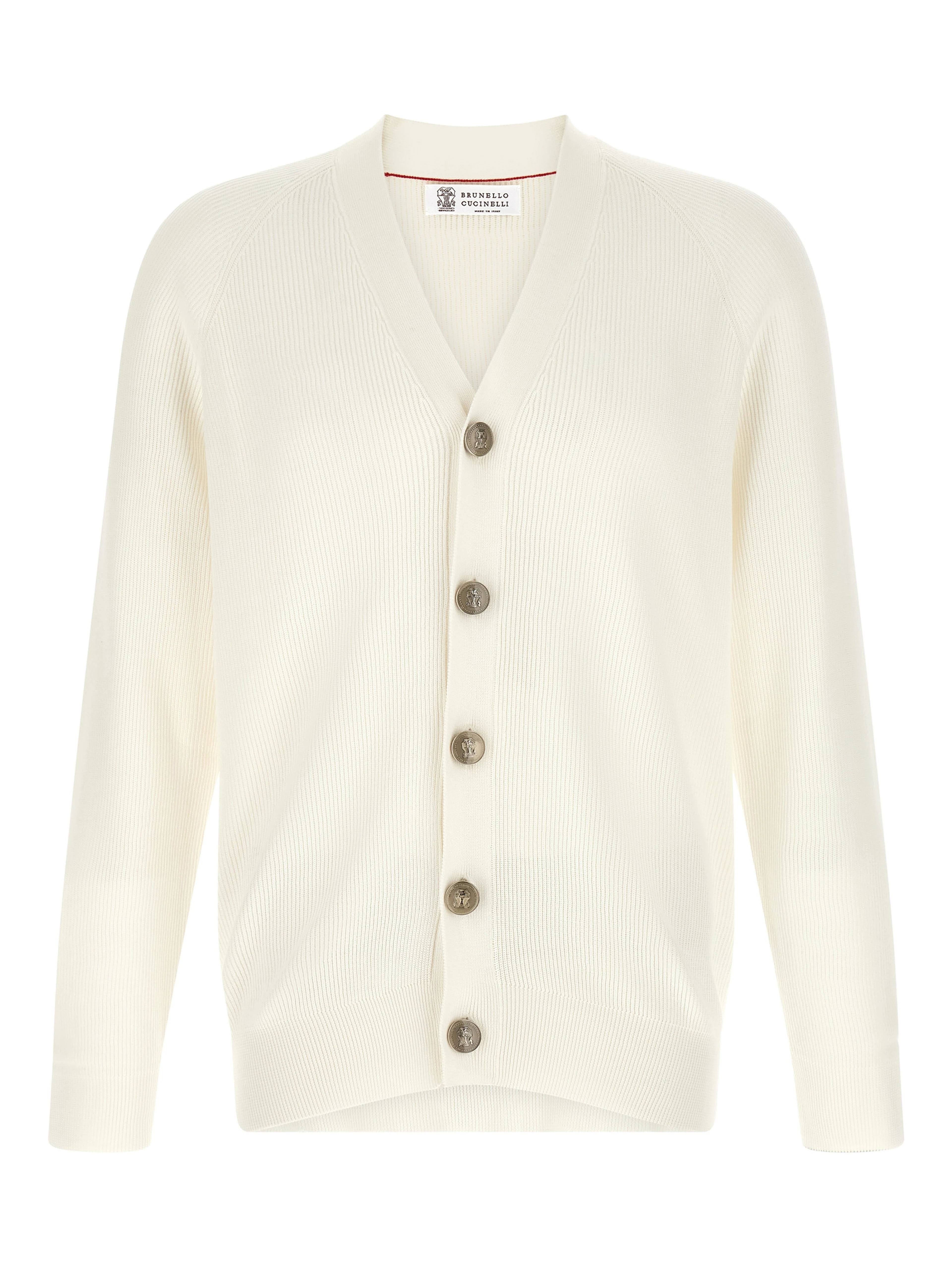 White Cotton Cardigan