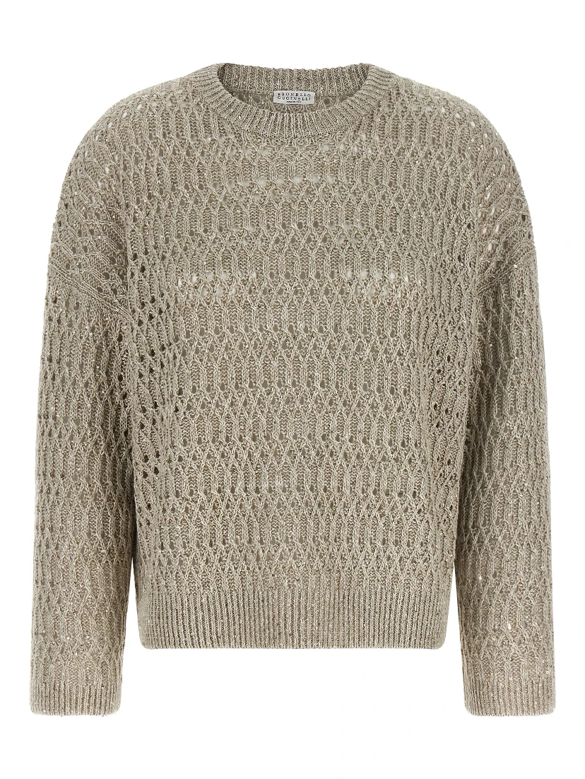 Beige Linen Cardigan