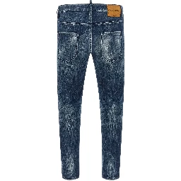 Blue Cotton Relaxed Fit Jeans