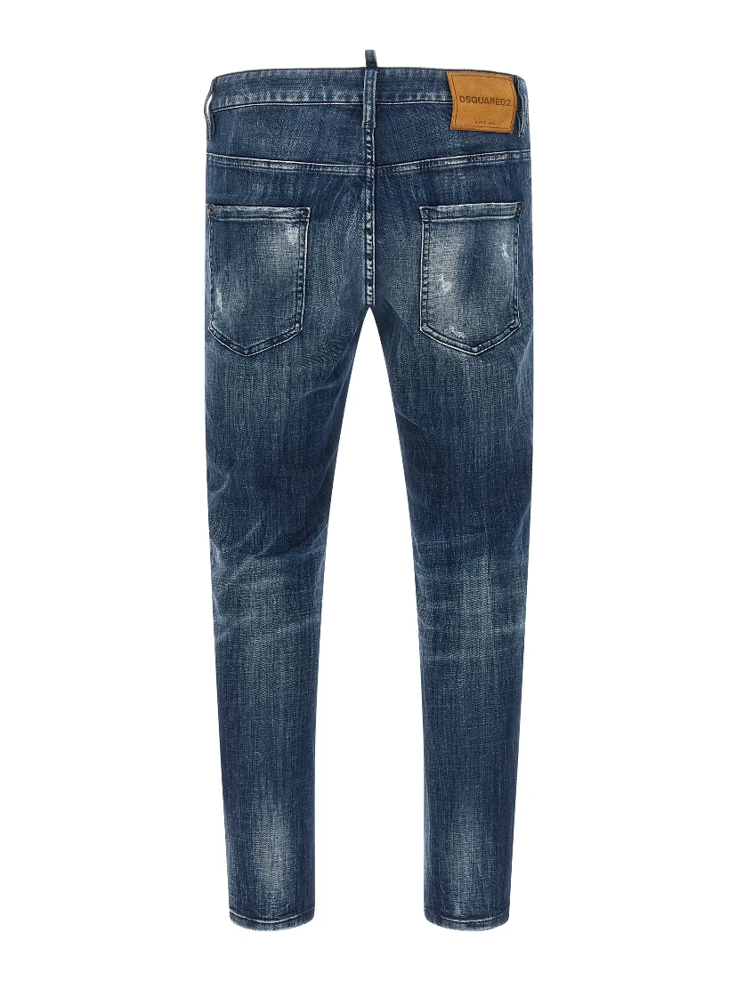 Blue Cotton Relaxed Fit Jeans
