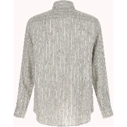 Gray Linen Blouse