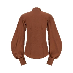 Brown Cotton Blouse