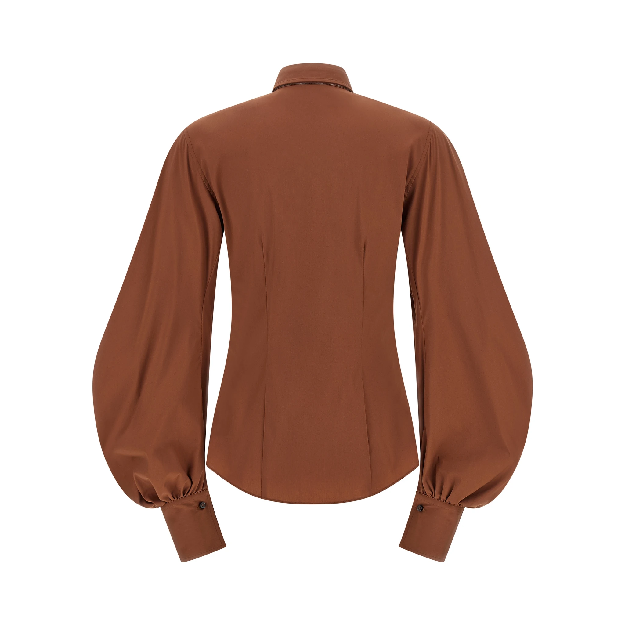 Brown Cotton Blouse